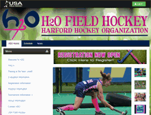 Tablet Screenshot of h2ofieldhockey.com